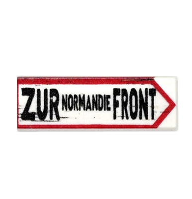 Zur Normandie Front Straßenschild